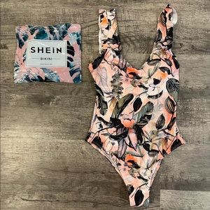 SHEIN Floral One Piece Swimsuit